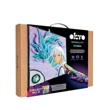 Imagem de OKTO Mangá - Kits de artesanato Air Art para adultos Reino Unido - semelhante à pintura por números, kit de modelagem de argila seca ao ar, artes e artesanato, kit de artesanato