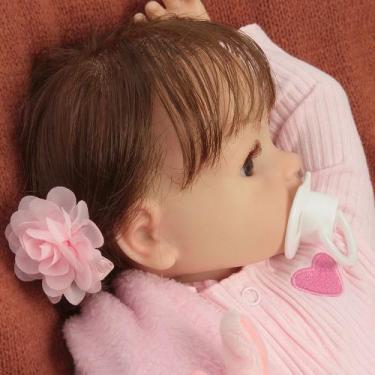 Imagem de Bebê Reborn Menina Realista Cabelo Fio a Fio Corpo Silicone - Cegonha 