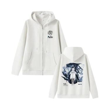 Imagem de Moletom Unissex Estilo Japonês Com Zíper Ado World Tour 2025 Hibana Ca
