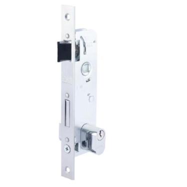 Imagem de Fechadura 1330 Cromada Portas Perfil estreito Lafonte Sem macaneta - L