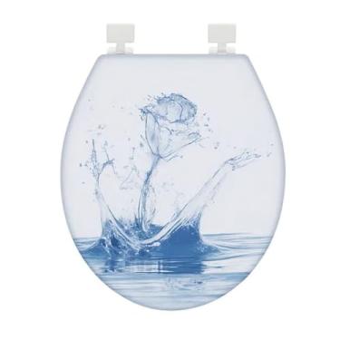 Imagem de Assento Sanitário Tampa de Vaso Oval Almofadado Confortável Resistente Fácil Instalar Banheiro Decorativo(7)