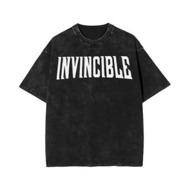 Imagem de Camiseta Masculina Retrô Invencível Com Estampa De Desenho Animado Lav