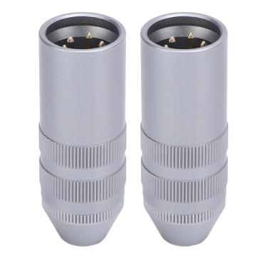 Imagem de Jiawu Adaptador Fêmea Balanceado Xlr para 4.4mm, Construção de Qualidade, Condutividade Máxima, 2 Peças, Adaptadores para Entusiastas de Som