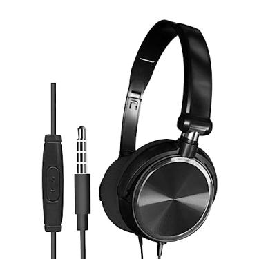 Imagem de ZGUZMCMK Fone de Ouvido S1 para Computador, com Som Profundo para Karaokê E Chamadas, Preto com Microfone