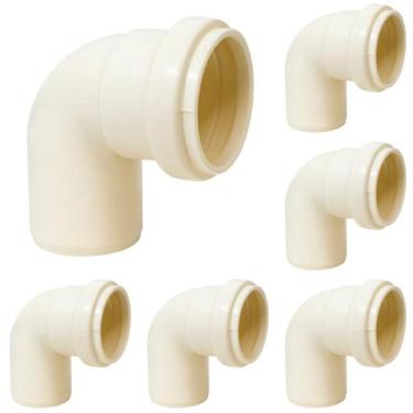Imagem de Kit 5 Conexão Joelho 90 de PVC Para Esgoto 50mm SN Amanco