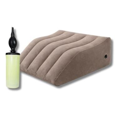 Imagem de Travesseiro Ortopédico Inflável P/ Pernas e Costas  Apoio Ergonômico F