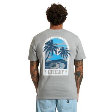 Imagem de Camiseta Hurley HYTS010841 Portal - Cinza-Masculino