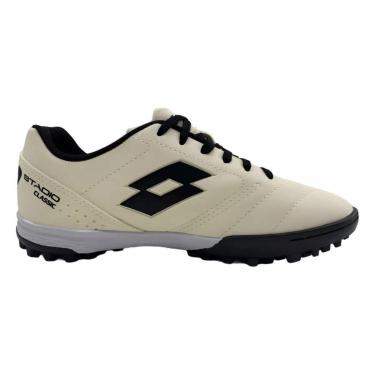 Imagem de Chuteira Society Lotto Stadio Classic Unissex Bege Preto-Unissex