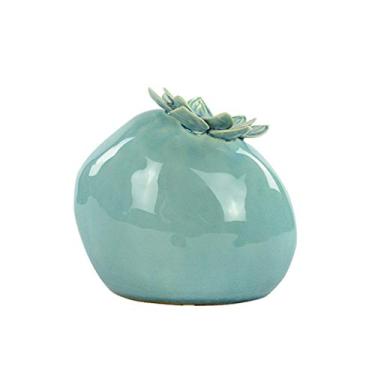 Imagem de Novo vaso de cerâmica clássico chinês ornamentos sala de estar moderno minimalista criativo arranjo de flores (tamanho: A-9,515 cm) (C)