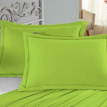 Imagem de Porta Travesseiro Matelado Nobre 1 Peça Malha 100% Algodão - Pistache