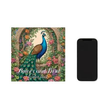 Imagem de Livro De Colorir Para Adultos: Pintura Criativa De Flores E Pássaros, 
