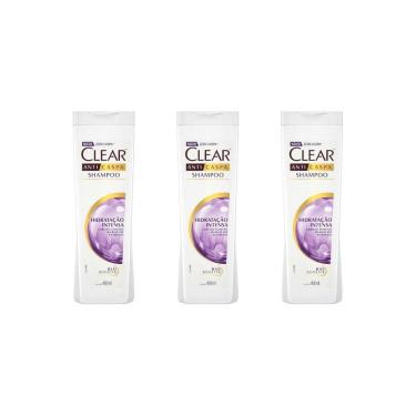 Imagem de Shampoo Clear 400Ml Hidratação Intensa - Kit Com 3Un