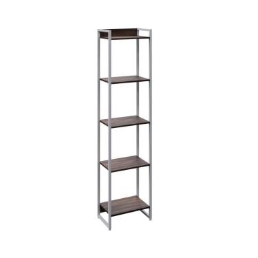 Imagem de Estante Dynamica 45x30x187cm C/05 Prateleiras Nogal / Est.branca Nogal / Est.branca