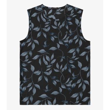 Imagem de Regata em Meia Malha Masculina Diametro Preto, GG, Preto