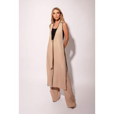 Imagem de Trijunto de Calça Kimono e Blusa Nude - Kímika, M