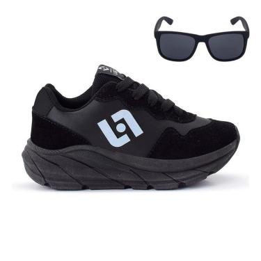 Imagem de Tenis Infantil Meninos Jogger Escolar Casual Camurça + Oculos-Masculino