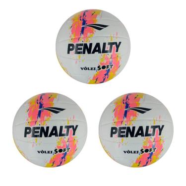 Imagem de Kit 03 Bola De Vôlei Penalty Soft X Costurada XXIII