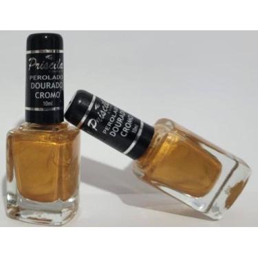 Imagem de Esmaltes priscila dourado cromo cor em dobro 2 unidades r 8,60 cada fi