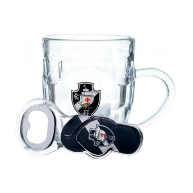 Imagem de Caneca De Vidro Com Abridor Vasco 310ml