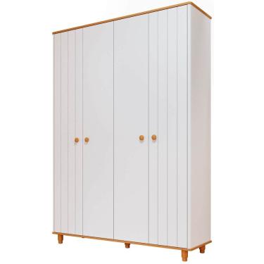 Imagem de Guarda Roupa Infantil Retro Permobili Cupcake 4 portas MDF