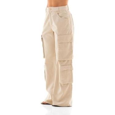 Imagem de Calça Collor Feminina Arauto Wide Cargo-Feminino