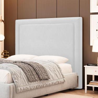 Imagem de Cabeceira Cama Box Casal Padrão Alba 140cm com Frame material sintétic