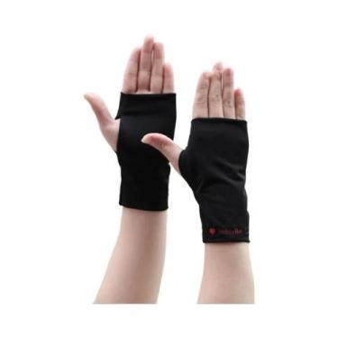 Imagem de Luvas De Proteção Solar Unissex Meio Dedo Respiráveis Antiderrapantes 