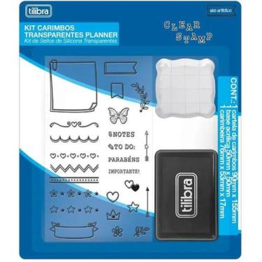 Imagem de Kit Carimbo Transparente Planner Completo TILIBRA