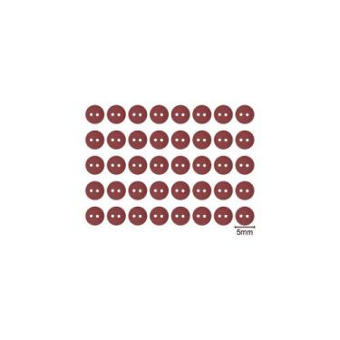 Imagem de Mini Botão Redondo 5mm - 40 unidades - We Care About, Vermelho Queimad