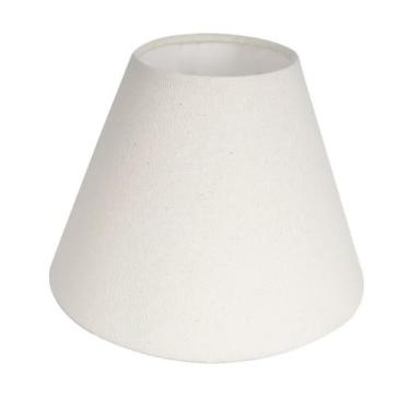 Imagem de Cúpula de Abajur 14x12x8cm em Tecido Algodão Soquete Nacional Ref 04 C