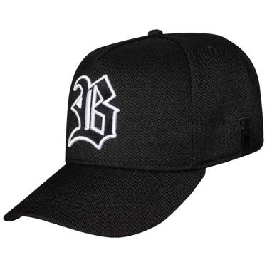 Imagem de Bone Blck Aba Curva Snapback Masculino Original Logo Veludo-Masculino