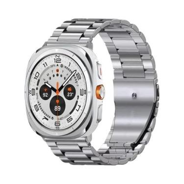Imagem de Pulseira De Aço Inoxidável De 47mm Para Samsung Galaxy Watch 8 Ultra 7
