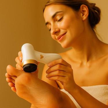 Imagem de Esfoliador Lixa Elimina Pedicure Elétrico Calos Grosso Removedor Manic