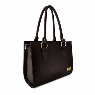 Imagem de Bolsa Estruturada Direto De Fábrica Topgrife Atacado Couro Cor Marrom Tamanho único