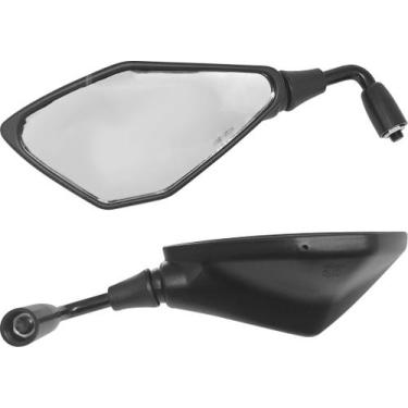 Imagem de Retrovisor para moto (par) mt-et02 haste curta - First Option