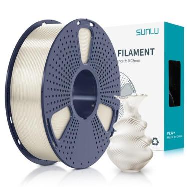 Imagem de Filamento de impressora 3D SUNLU PLA Plus 1,75 mm 1 kg transparente