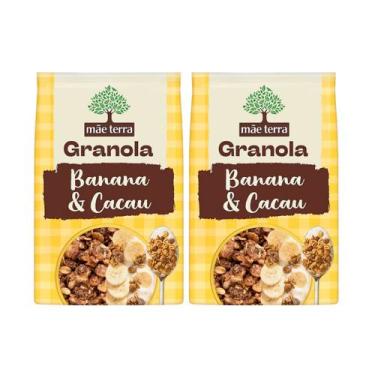 Imagem de Kit Granola Vegana Com Banana E Cacau Mãe Terra - 2 Unidades 250g