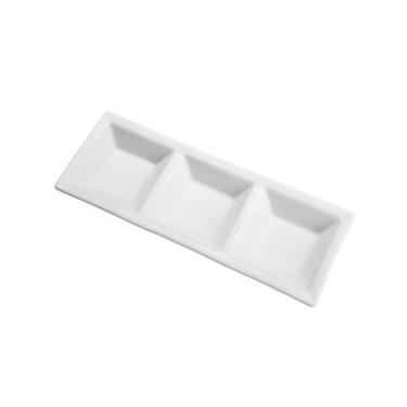 Imagem de Petisqueira em porcelana 3 divisões Bon Gourmet 30x11x2,5cm