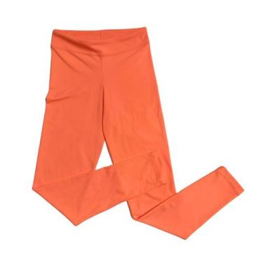 Imagem de Calça Legging Infantil - Laranja Liso Neon - Banho Maria, 8