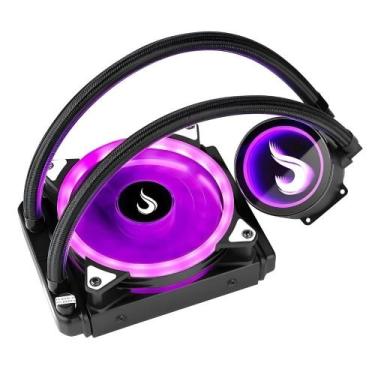 Imagem de Water Cooler Gamer Rise Mode Black Rainbow 120mm Intel/AMD Preto - RM-