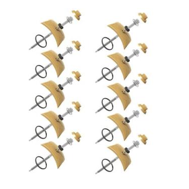 Imagem de Kit 10 Unidades Vedação e Fixação Plan Permatti Bege/Marfim