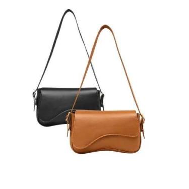 Imagem de Kit Duas Bolsas Baguete Lara Feminina de Ombro Elegante Alça Regulavel
