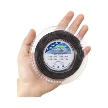 Imagem de Linha De Pesca De Aço Inoxidável Revestida De Nylon 7/49 Fios 92M 30M 