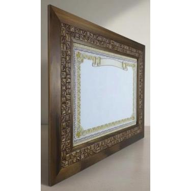 Imagem de Moldura Luxo Madeira 21x30 Certificado Diploma - Congratulations Store