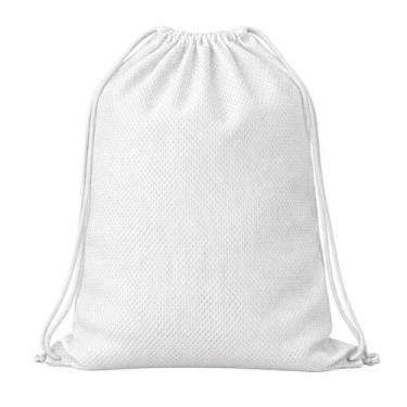 Imagem de Kit 50 Mochilas Multiuso Brancas em Tecido 30x30cm para Estudo Trabalh