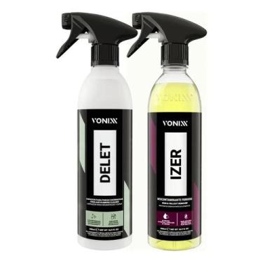 Imagem de Kit Vonixx Izer Limpa Rodas + Delet Limpador Pneus Ferrugem - Congratu