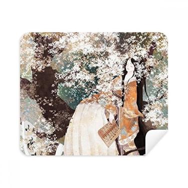 Imagem de Pano de limpeza feminino de estilo clássico chinês, limpador de tela, 2 peças, tecido de camurça