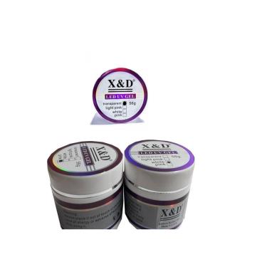 Imagem de Kit 3 Gel De Unha Led Uv Xed 56g Pink white Transparente