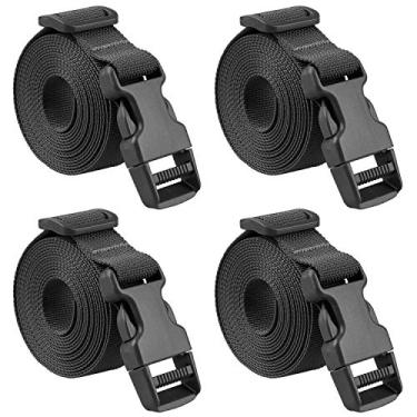 Imagem de Cinto ajustável com fivela Magarrow 101,6 cm 152,4 cm, 1" Wide - 100" Long, Black (4-Pack)