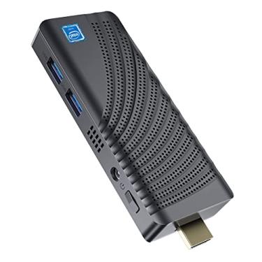 Imagem de Mini PC Stick Intel Celeron N4000 (até 2,6 GHz), Windows 10 Pro, Mini Stick de 4 GB DDR4 64 GB eMMC Micro Desktop Formato Pequeno PC Suporta 4 K HDMI, 2,4 G/5G WiFi, Bluetooth 4.2, Ligação Automática